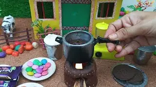 Mini Oreo Cake In Pressure Cooker l Mini Cooking l Dairy Milk Chocolate Cake Recipe l Chocolate Cake
