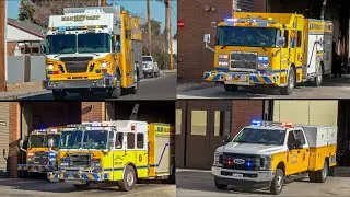 Glendale Fire Dept. Station 151, Hazmat 157, Maricopa 154 & Utility 159 Responding