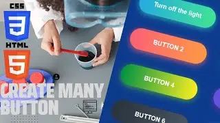 Create different type button style in HTML and CSS