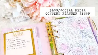 Blog Social Media Content Planner Setup | Personal Kikki K Planner