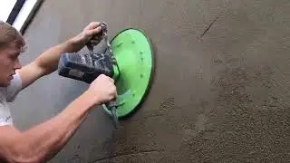 cement plaster finishing power float rendering machine