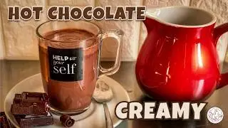 CREAMY HOT CHOCOLATE🍫☕The Best Thick Bar-Style Hot Chocolate Made at Home | Perfect for Winter Gifts