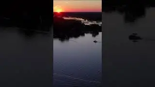 The Lake Vibe in 6 seconds #sunset #lake  #shorts