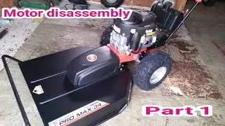 Замена ремня/муфты ВОМ газонокосилки DR Pro Max-34 | Снятие двигателя с шасси