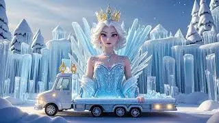 Elsa&rsquo;s Ice Recycling Art Truck ❄️🎨 Creative & Eco-Friendly Fun