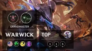 Warwick Top vs Fiora - NA Grandmaster Patch 9.16