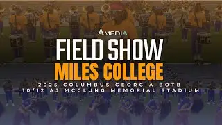 Miles College PMM - Field Show | 2025 Columbus Battle Of The Bands | 4K 2160p 🔥🎥🎬‼️