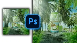Product manipulation in Photoshop | Coconut water poster design | Photoshop tutorial