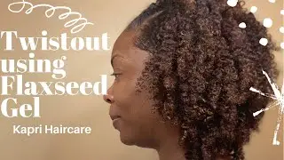 Twistout using Flaxseed Gel #shorts