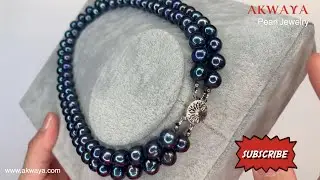 Watch before you buy pearl jewelry 18: 2-row black freshwater cultured pearl necklace