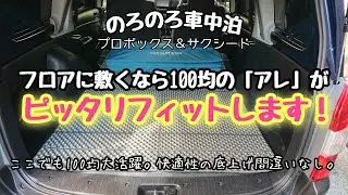 【のろのろ車中泊】フロアに敷くなら100均の「アレ」がピッタリフィット。快適性を底上げ。