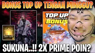 BONUS TOPUP TENGAH MINGGU? EVENT 2X PRIME POIN? - free fire