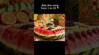 Giant Bee Lands on a Fruit Bed! 🐝🍉