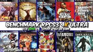 RPCS3 v0.0.37 Benchmark | RTX 3090, i9-12900F & 32GB RAM | 10 Iconic PS3 Games in 4K Vulkan