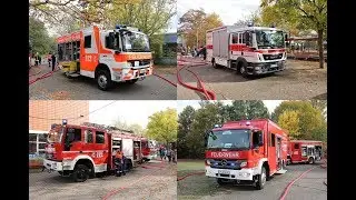 [Großbrand in Gesamtschule] HEAB Jugendfeuerwehr Frankfurt am Main in Enkheim Riedschule
