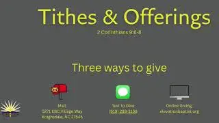 Elevation Baptist Church 8AM Sunday Service - January Series - 