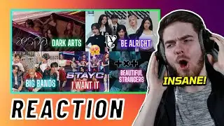 aespa + IVE + WayV + STAYC + TXT | K-POP MASHUP REACTION