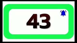 43 Seconds Countdown Timer With Sound Effect COLOR 4K   HD   1080