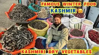 Famous  1950s Winter Food of Kashmir 😍 Dry Vegetables and spices