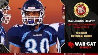 C/O 2019 Justin DeWitt - DE Valley Christian Warriors