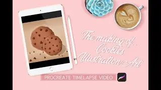 Cookies auf Procreate zeichnen #RealismArt #Illustration #Procreate #Cookies #Artwork #Timelapse