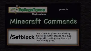 Minecraft Commands & Command Blocks Tutorial: /Setblock