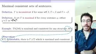 40. Logic. Maximal Consistent sets of sentences