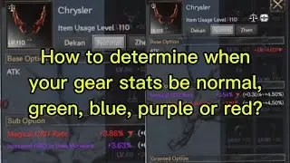 How to determine if resulting gear stats is red? | Rohan 2 Global