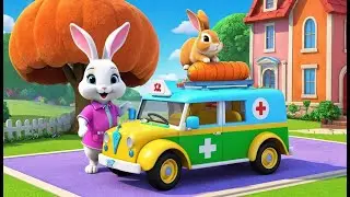 Bunny the Carrot Ambulance Helper 🐰🚑 | Fun 3D Animated Nursery Rhyme for Kids & Toddlers