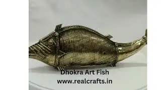 Dhokra Art Brass Handmade Fish by Realcrafts.in