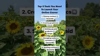 5 Tools You Need To Launch Your Online Course 🚀