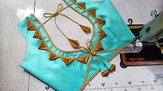 🌸Дизайн спинки блузки для вечеринки | Золотая окантовка и дизайн в стиле Дори 2025 #тренд #Дизайн...