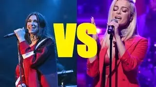 Bebe Rexha Vs Dua Lipa - (Live Vocals Battle)