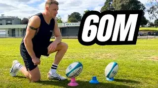 Monster Kick 64m | Reece Hodge | @rugbybricks RBVortex High Cut Hot Pink
