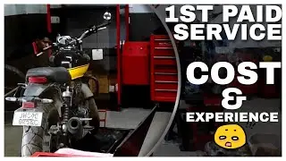 Honda CB350 RS 1st Paid Service | 4th Service | Cost & Experience !!