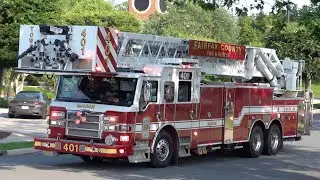 Fairfax County Fire & Rescue Tower 401 Responding