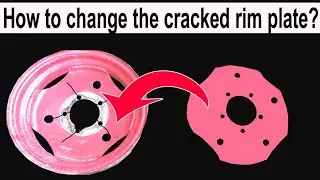 Belarus Tractor front  cracked rim change plate with simple and easy way