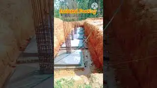 Isolated Footing by Er Sanjay #civilengineer #foundation #building #construction #footing #column