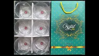 6 Pc  Glass Bowl Set | Crystal inn | Video catalogue |