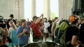 Jefferson Memorial Dance Dance Revolution - 6/4/2011