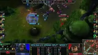 Evil Geniuses vs Dignitas   2014 NA LCS Spring split S4 W7D2 G2   EG vs DIG Week 7 Day 2 full game M