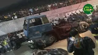 How unlatched containers cause havoc on Lagos roads
