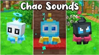 Cute Chao Sound Effects from Hive Sonic Update | Satisfying | Minecraft Bedrock Edition | 4K