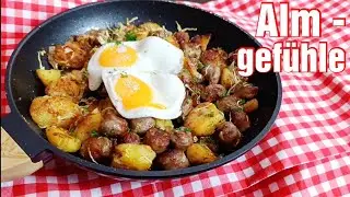 Bratwurstgröstl, preiswert und köstlich🍀