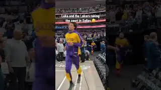 Luka running out of the tunnel 👀