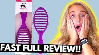 Watch Before You Buy Wet Brush Speed Dry Hair Brush (Purple)