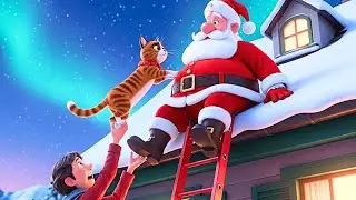 Epic Christmas Rescue! How a Cat and owner save Santa Claus stuck on the roof!