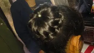 New bun hair style sikhe easy tarike se#enhance beauty salon academy #video #hair style ❤️