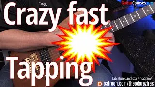 GC52 Crazy fast Tapping Horizontal Neoclassical Lick | Guitar Lesson