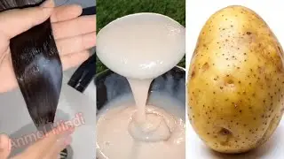 Straight Hair Naturally at Home With Potato